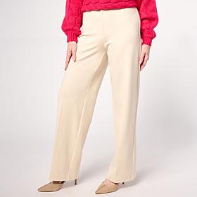 G by Giuliana Ponte Knit Wide Leg Trouser