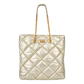 G by Giuliana Quilted Nylon Chain Tote