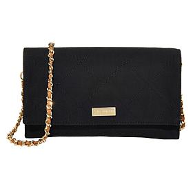 G by Giuliana Quilted Texture Denim Clutch Crossbody