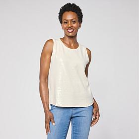 G by Giuliana Sweater Sequin Tank