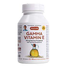 Gamma Vitamin E - 180 Capsules