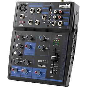 Gemini GEM-05USB Compact 5 Channel Bluetooth Mixer