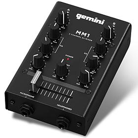 Gemini MM1 2 Channel Pocket Sized DJ Mixer