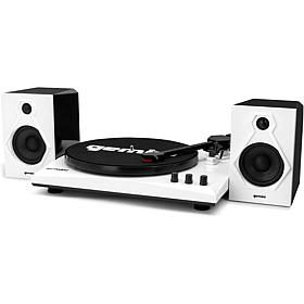 Gemini TT-900 Turntable System with Pair of Speakers - Black/White