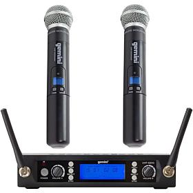 Gemini UHF-6200M UHF Dual Handheld Wireless Microphone System