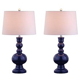 Genie 28.5" Glass LED Table Lamp Set of 2 by JONATHAN Y