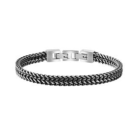 Geoffrey Beene Stainless Steel Double Franco Chain Bracelet