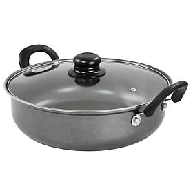 Gibson Everyday 12" Highberry Nonstick All Purpose Pan with Lid - Grey
