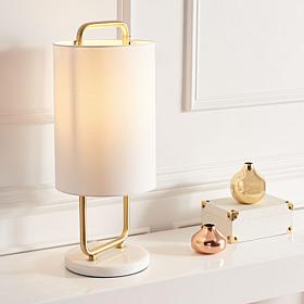 Giulia 21" Gold and White Table Lamp
