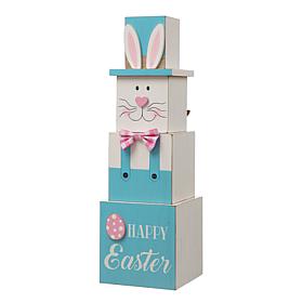Glitzhome 24" Double-Sided Wooden Porch Décor Easter and July 4th