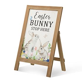 Glitzhome 24in H Easter Wooden Porch Sign or Standing Decor