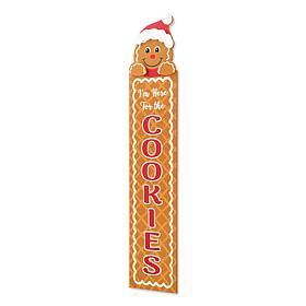 Glitzhome 42" Wood Gingerbread Man Porch Decor