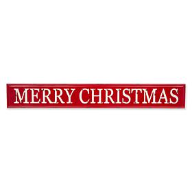 Glitzhome 45.75in. L Enameled Metal MERRY CHRISTMAS Wall Sign