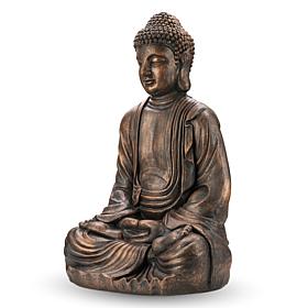 Glitzhome Oversized MGO Meditating Buddha Statue 29.5" H