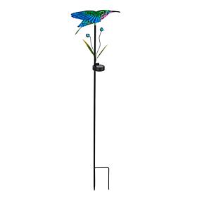 Glitzhome Solar Hummingbird Yard Stake
