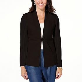 GREY by Jhoan Sebastian Grey Crochet Sleeve Blazer