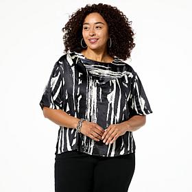 GREY by Jhoan Sebastian Grey Satin and Matte Tee