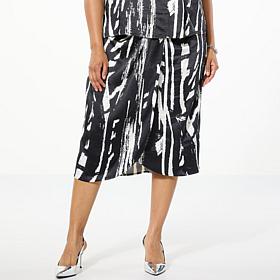 GREY by Jhoan Sebastian Grey Satin Twist Skirt