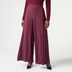 GREY by Jhoan Sebastian Grey Woven Pleated Crepe Pant