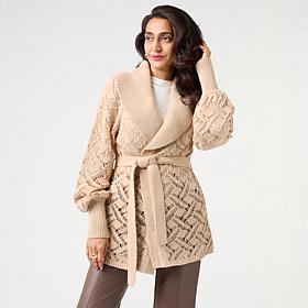 GREY by Jhoan Sebastian Grey Wrap Cardigan