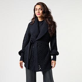 GREY by Jhoan Sebastian Grey Wrap Cardigan