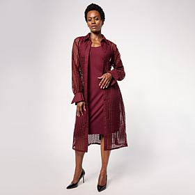 Grey by Jhoan Sebastian Mesh Shirtdress/Duster & Tank Dress Liner