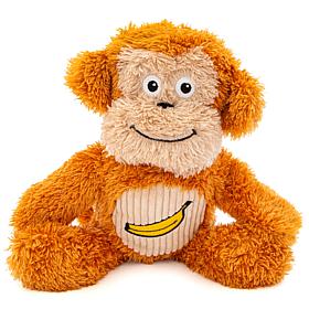 Guru Soft Scents Monkey Plush Dog Toy with Scented Squeaker
