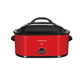Hamilton Beach Electric Roaster Oven Red 22 Quarts