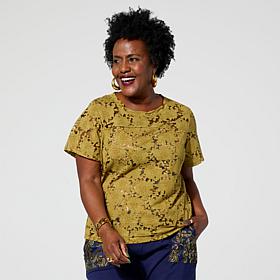 Harlem's Fashion Row x In Earnest by Byron Lars Burnout Top