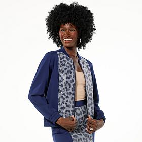 Harlem's Fashion Row x In Earnest by Byron Lars Print Bomber Jacket