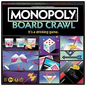 Hasbro Monopoly Board Crawl Drinking Party Game for Adults