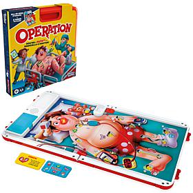 Hasbro Operation Electronic Board Game with All-in-One Carrying Case
