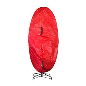 Hastings Home Premium Christmas Tree Cover Holiday For 6' Tree - Red