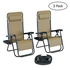 Hastings Home Zero Gravity Chairs 2-Pack