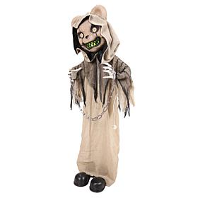 Haunted Hill Farm 3.3-Ft. Standing Animated Burlap Bear Animatronic