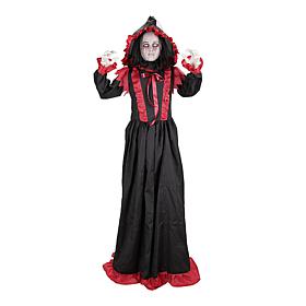 Haunted Hill Farm 5.5-Ft. Standing Double Face Lady Animatronic