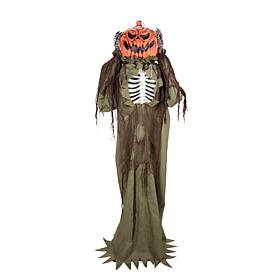 Haunted Hill Farm 5.7-Ft. Standing Pop-Up Head Pumpkin Man Animatronic