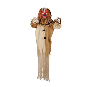 Haunted Hill Farm 6-Ft. Hanging Animated Clown Animatronic