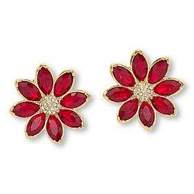Heidi Daus A-Mazing Venice Flower Stud Earrings