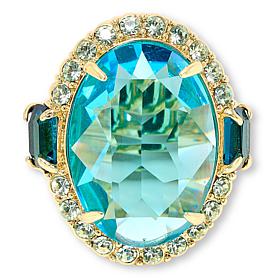 Heidi Daus Alta Moda Goldtone Crystal Ring 