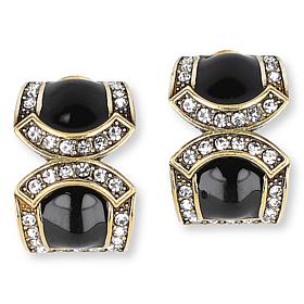 Heidi Daus Bar Harbor Crystal and Enamel Earrings