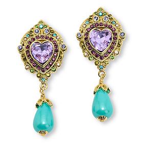 Heidi Daus Heart of My Heart Goldtone Drop Earrings