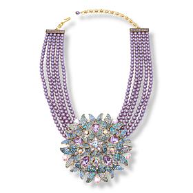 Heidi Daus Living Butterfly 17" Multicolor Crystal Drop Necklace