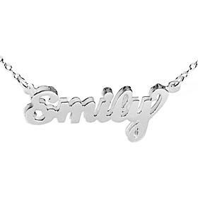 Heights Jewelers Sterling Silver Personalized 3-D Name Necklace