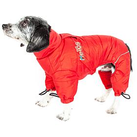 Helios Thunder-crackle Full-Body Waded-Plush Reflective Dog Jacket