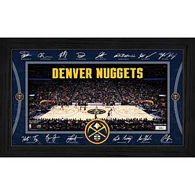 Highland Mint Denver Nuggets Signature Court Print in Wood Frame
