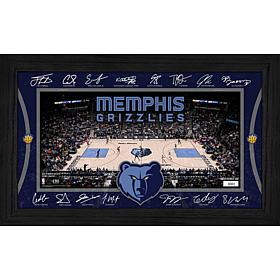 Highland Mint Memphis Grizzlies Signature Court Print in Wood Frame