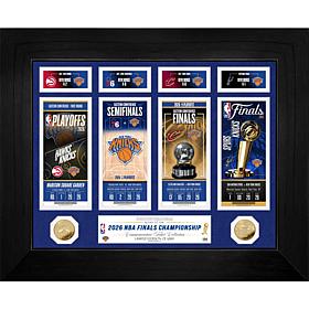 Highland Mint NY Knicks Deluxe 2026 Road to the NBA Champ Ticket Frame