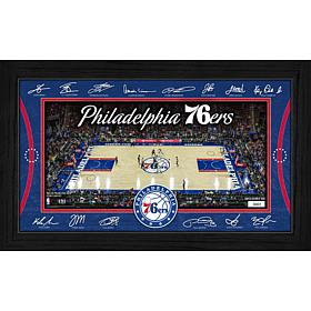 Highland Mint Philadelphia 76ers Signature Court Limited Edition Print