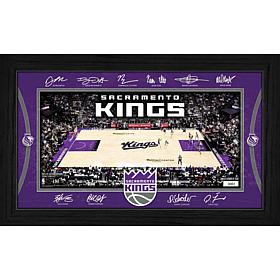 Highland Mint Sacramento Kings Signature Court 12" x 20" Framed Print